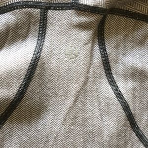 lululemon athletica Tops - White and grey lululemon track jacket lululemon athletica Tops - White and grey lululemon track jacket